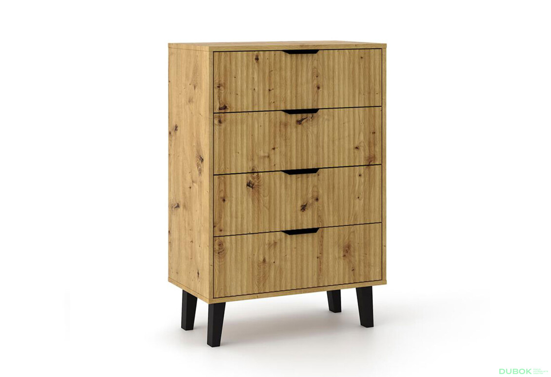 Fotografie 5 - Komoda Borg Duo 4Š dub artisan