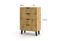 Fotografie 6 - Komoda Borg Duo 4Š dub artisan