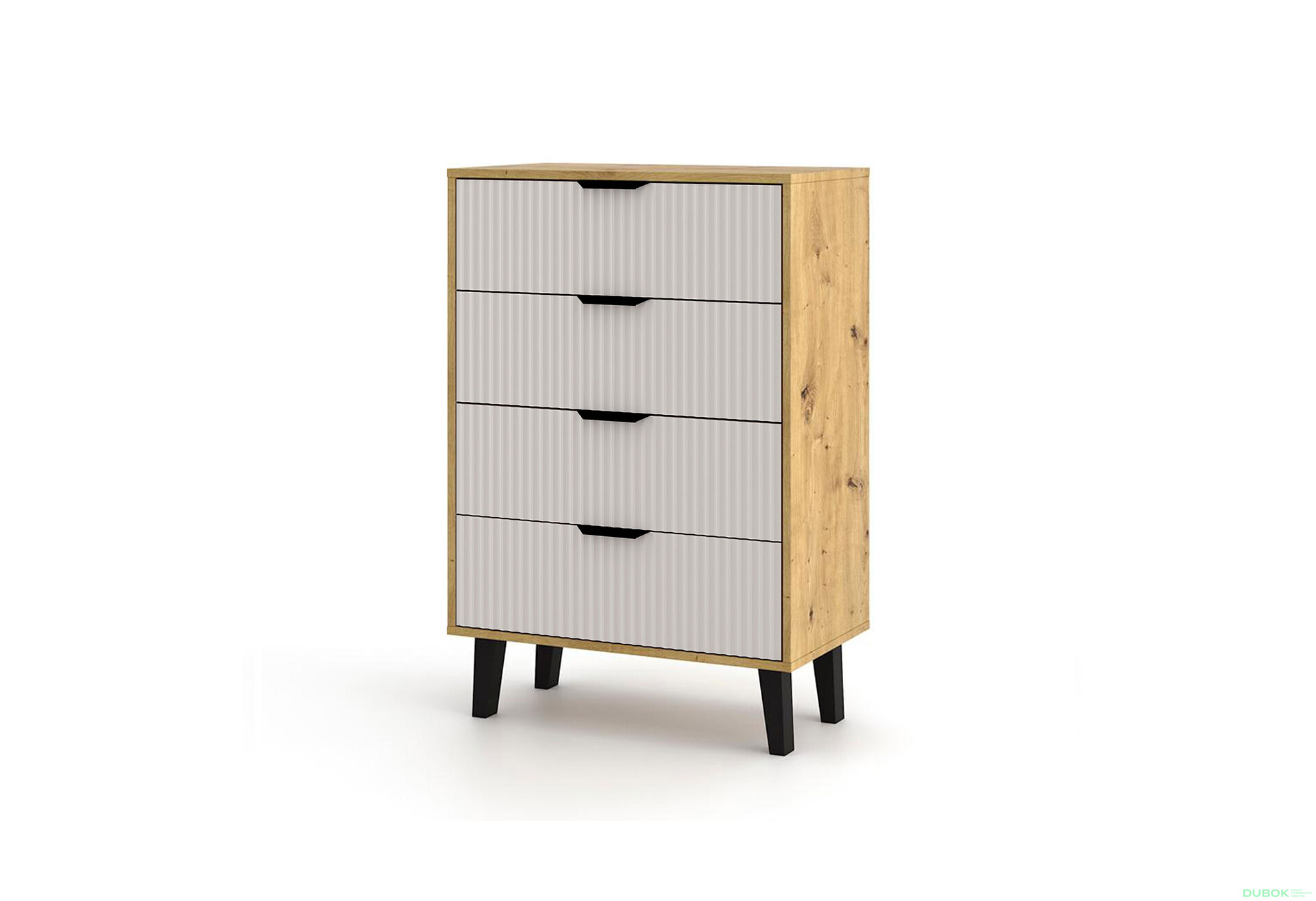 Fotografie 1 - Komoda Borg Duo 4Š dub artisan / kašmír