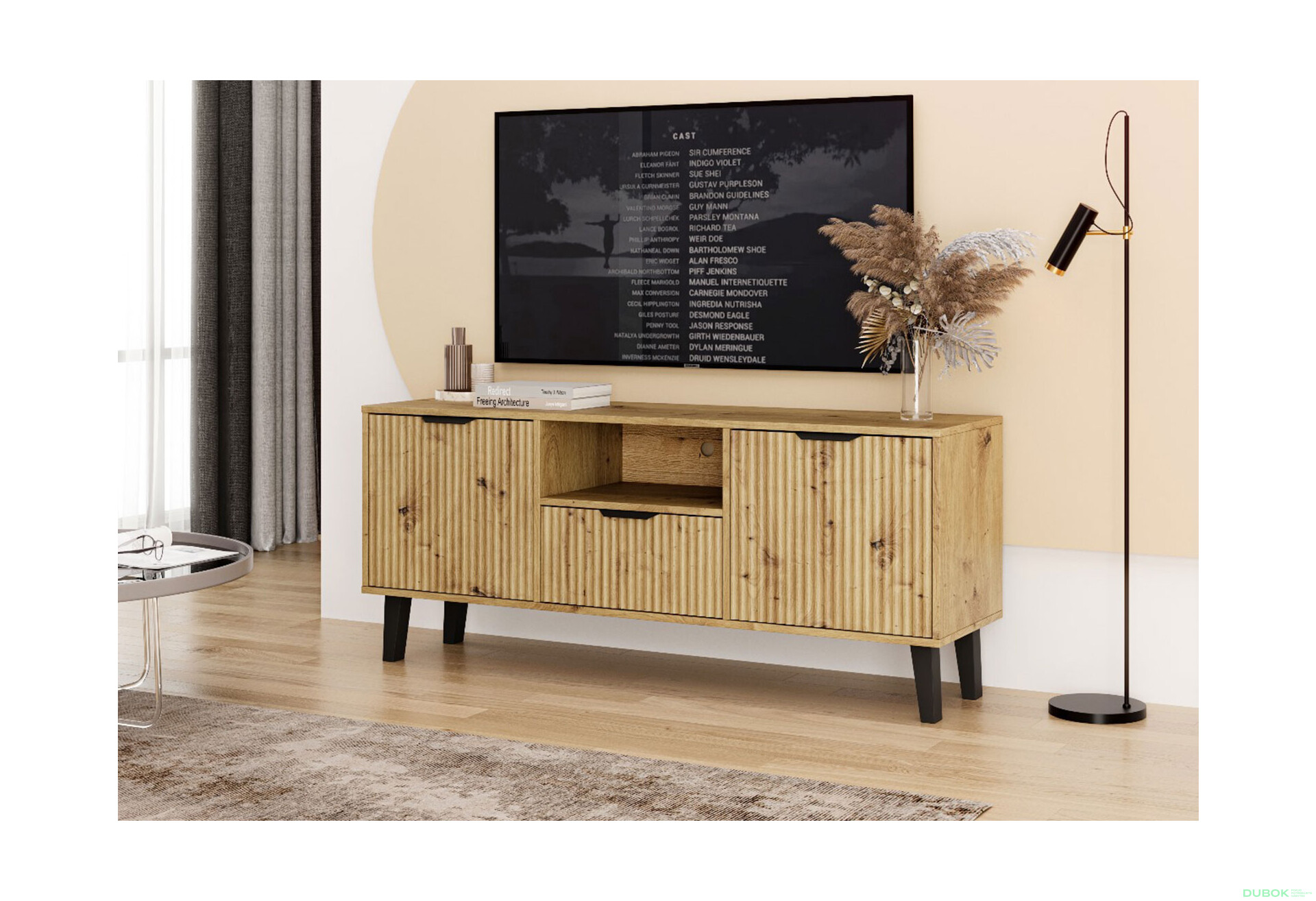 Fotografie 2 - TV stolek Borg Duo 2d1s dub artisan