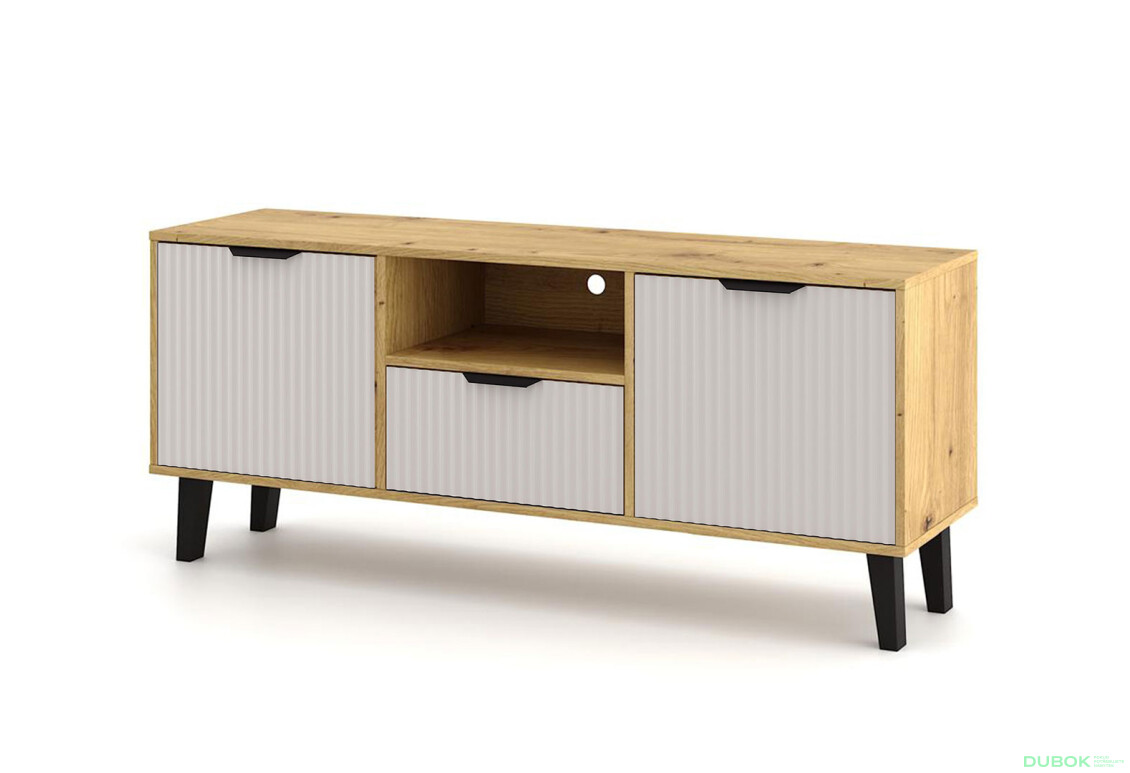 TV stolek Borg Duo 2d1s dub artisan / kašmír