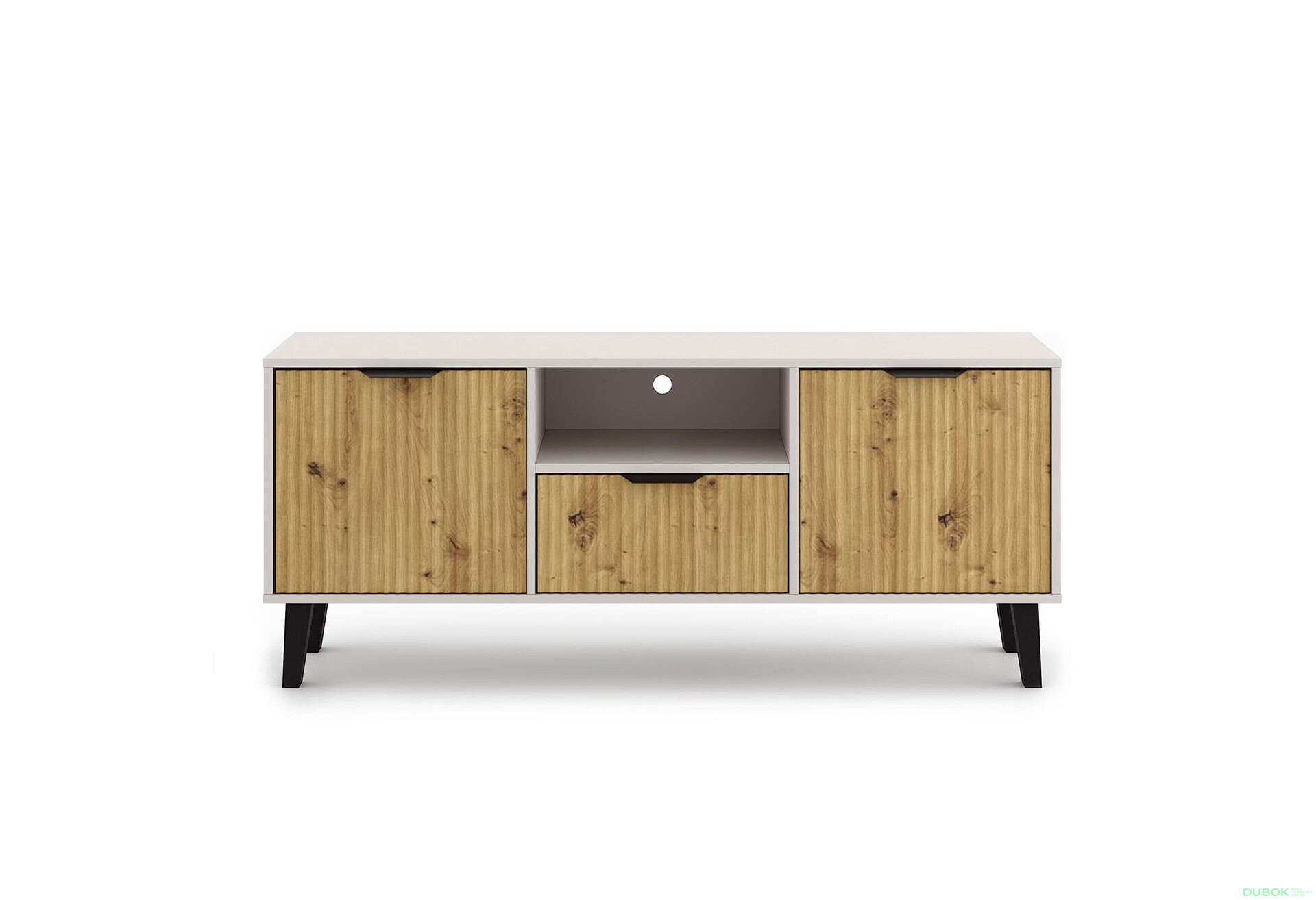 Fotografie 3 - TV stolek Borg Duo 2d1s kašmír / dub artisan