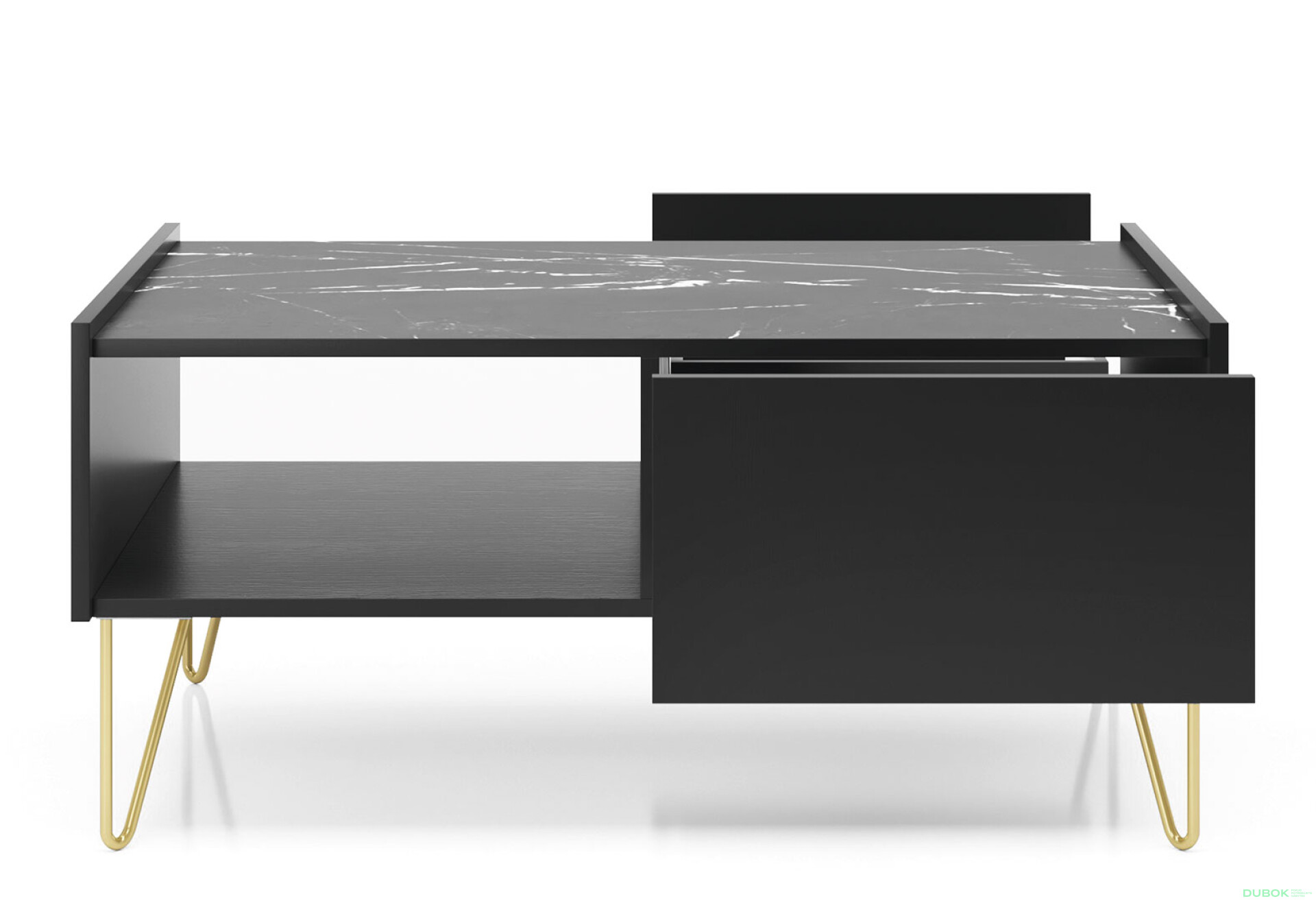 Фото 3 - Konferenční stolek L97 černý grafit / černý royal mramor Harmony
