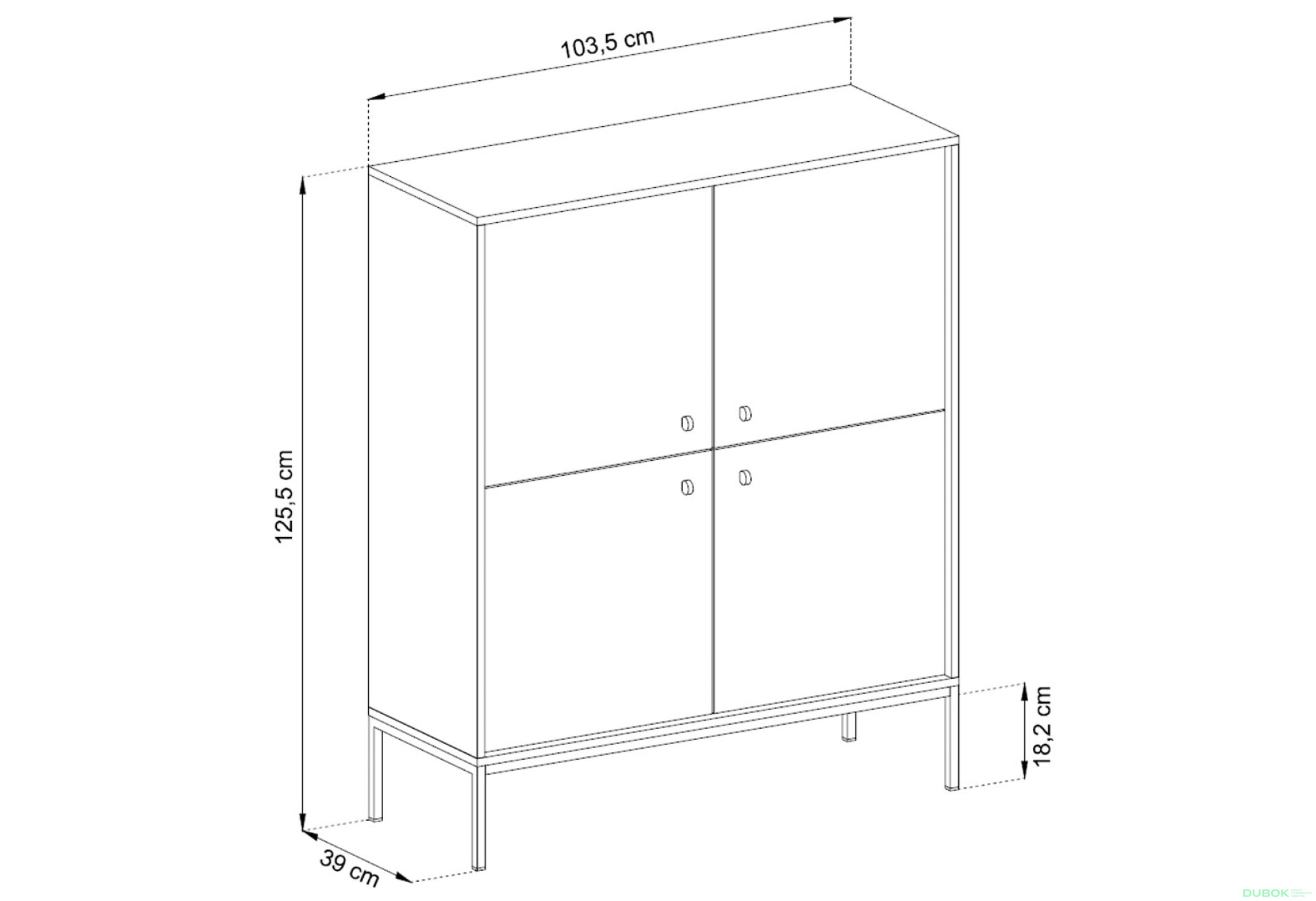 Фото 8 - Komoda MK104 Mono pískově béž