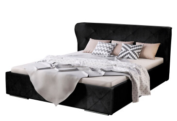 Čalouněná postel Orlando 160x200 D Soft 11 černý