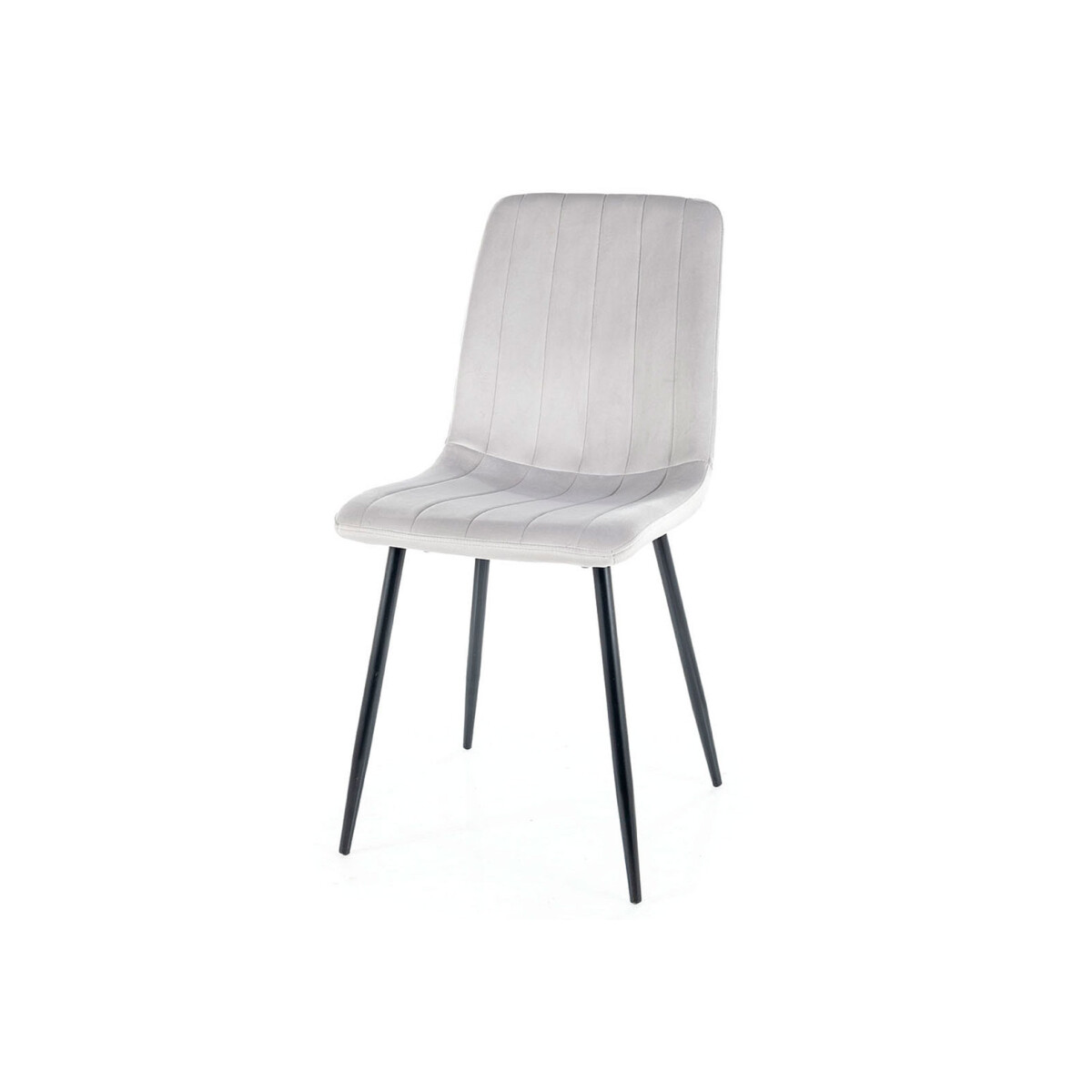 

Židle Alan Velvet světle šedý Bluvel 03, matná černá kov