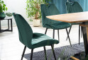 Fotografie 5 - Židle Arco Velvet zelený Bluvel 78, matná černá kov