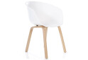 Fotografie 3 - Židle Ego PP, bílý / kov, barva: dub