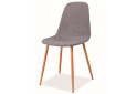 Fotografie 1 - Židle Fox šedý 49, barva kovu dub