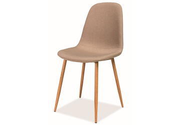 Židle Fox béžový 66, barva kovu dub