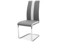 Fotografie 1 - Židle H-200 Chrom, šedá ekokůže