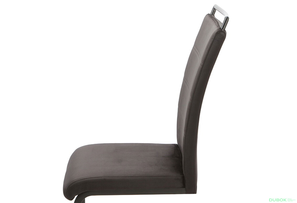Fotografie 5 - Židle H-441 Velvet, černý 117, kov černá matná