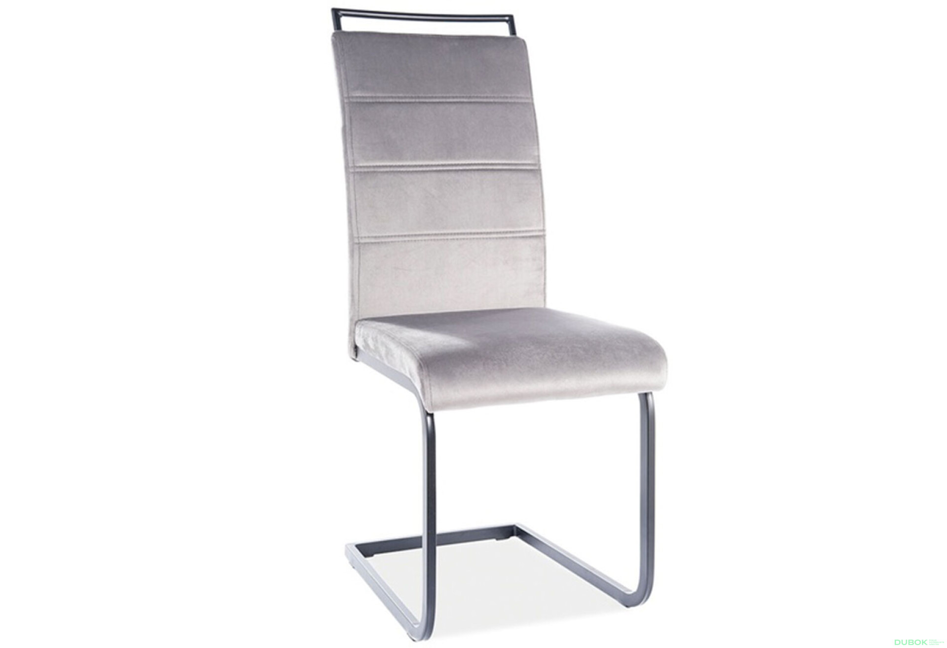 Fotografie 2 - Židle H-441 Velvet, šedý 93, kov černá matná