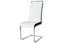 Fotografie 1 - Židle H-441 Chrome, ekokůže bílá + černé strany