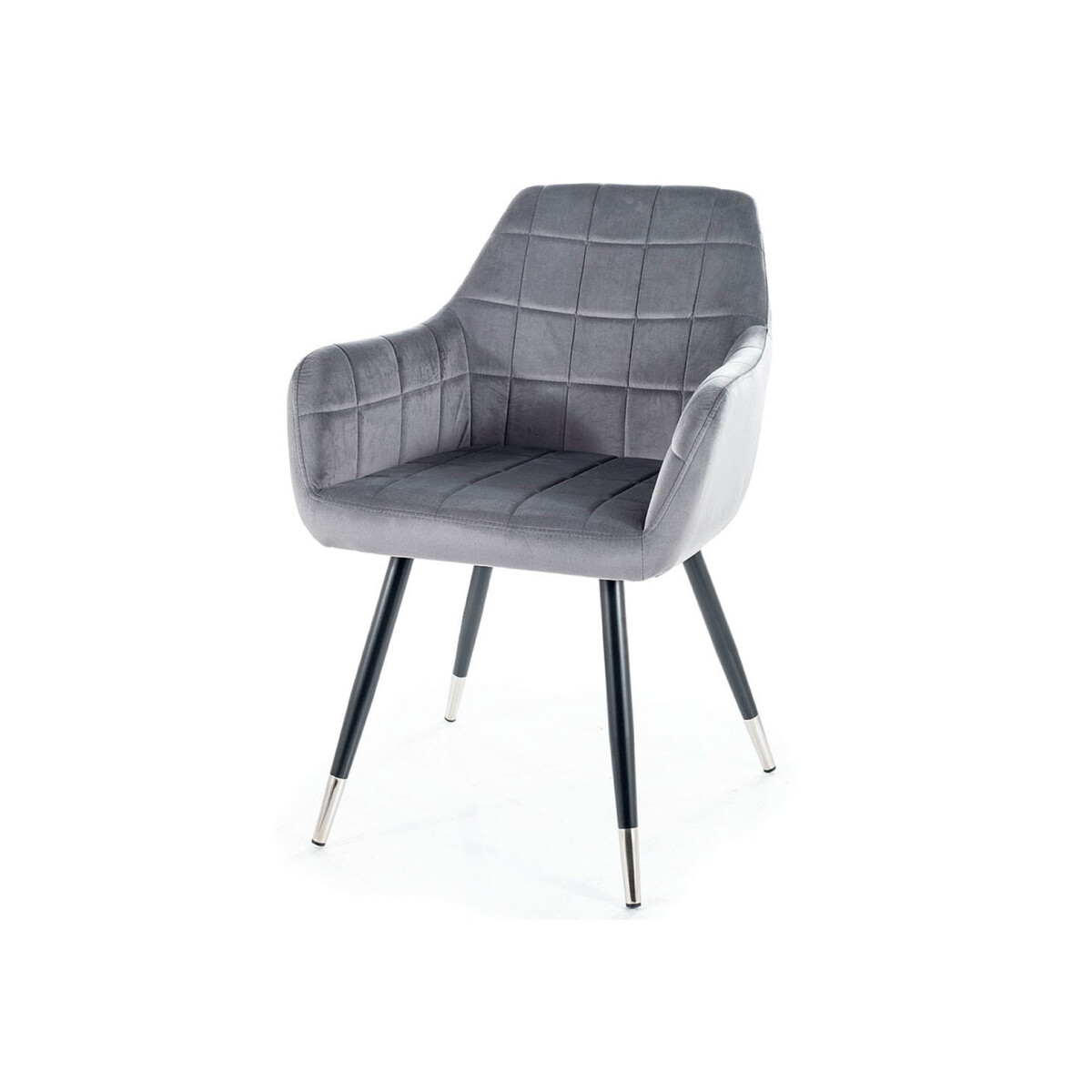 

Židle Nuxe Velvet šedý Bluvel 14, kov černá / chrome