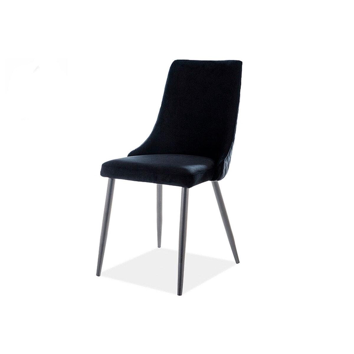 

Židle Piano B Matt Velvet černý Bluvel 99, kov černá matná