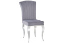 Fotografie 2 - Židle Prince Velvet, šedý 195 / nerezová ocel, chrom