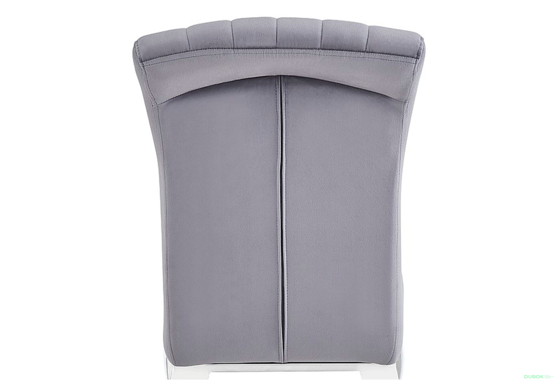 Fotografie 5 - Židle Prince Velvet, šedý 195 / nerezová ocel, chrom