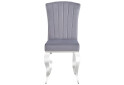 Fotografie 3 - Židle Prince Velvet, šedý 195 / nerezová ocel, chrom