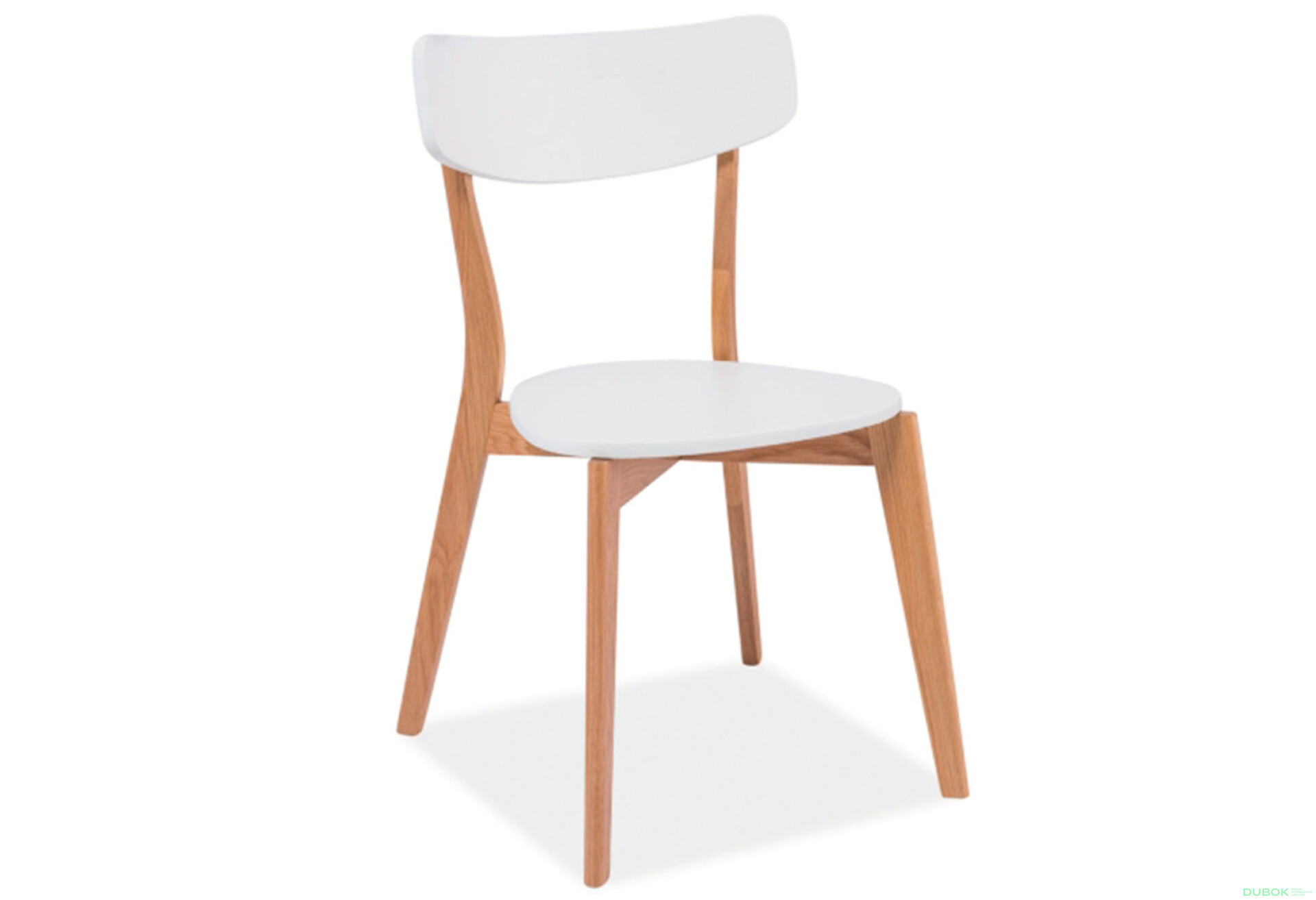 Fotografie 2 - Židle Mosso dřevo / MDF, barva: dub / bílý