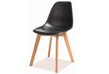 Židle Moris PP černý, bukové dřevo