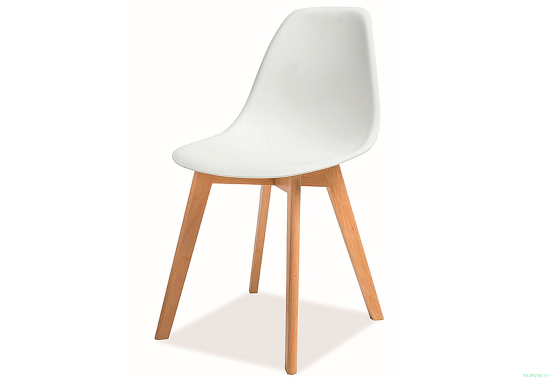 Fotografie 1 - Židle Moris PP bílý, bukové dřevo