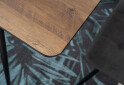 Fotografie 6 - Stůl Remus 120x80 ořech / kov černý matný