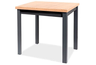 Stůl Adam 90x65 dab artisan / černý