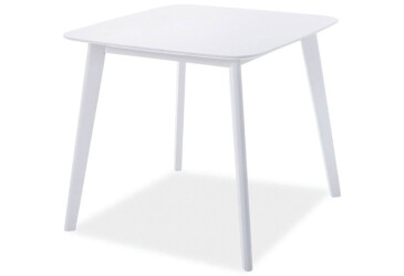 Stůl Sigma 80x80 bílý MDF / dřevo