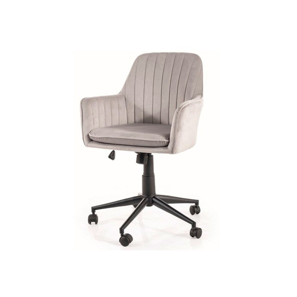 

Otočné křeslo Q-886 Velvet světle šedý Bluvel 03