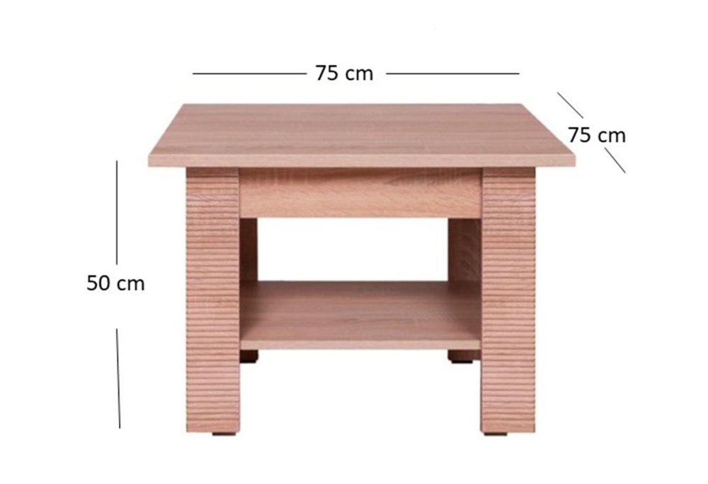 Konferenční stolek 75 dub sonoma Gress - další pohled