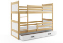 Фото 1 - Patrová postel Rico borovice / bílá 90x200 cm s matrací