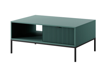 Konferenční stolek L104 zelený Nova Černé nohy / černé úchytky