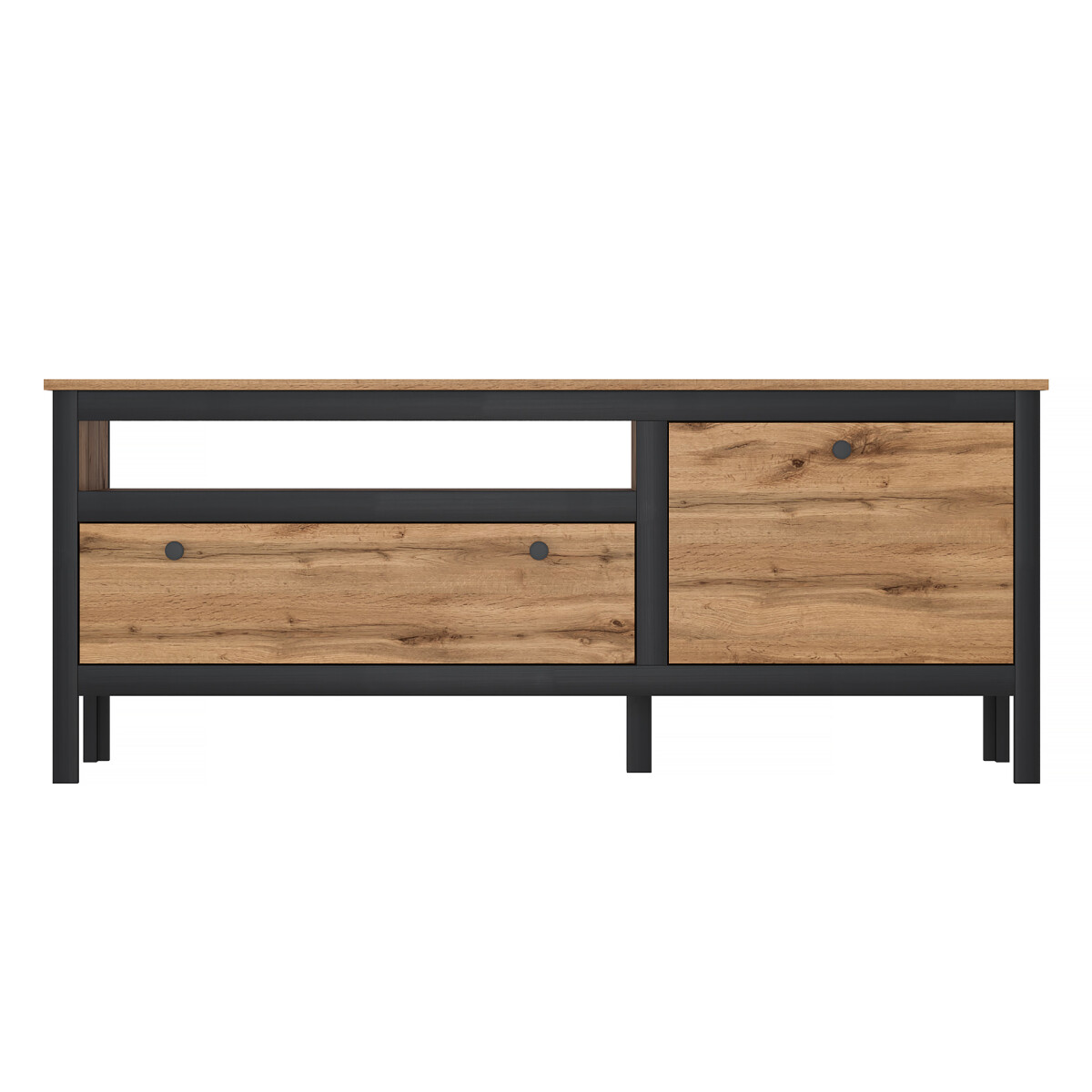 

TV stolek 1d1s/150 dub wotan / černý Loft