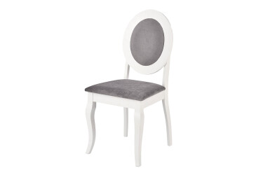 Židle Barock bílý / popelavý