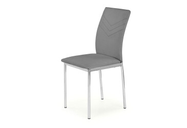 Židle K137 chrom, bílá ekokůže