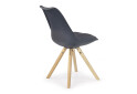 Фото 2 - Židle K201 buk, černá ekokůže