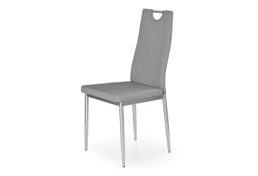 Židle K202 chrom / ekokůže popel