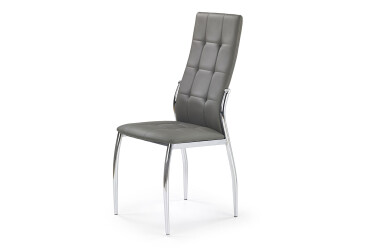 Židle K209 chrom / ekokůže popel