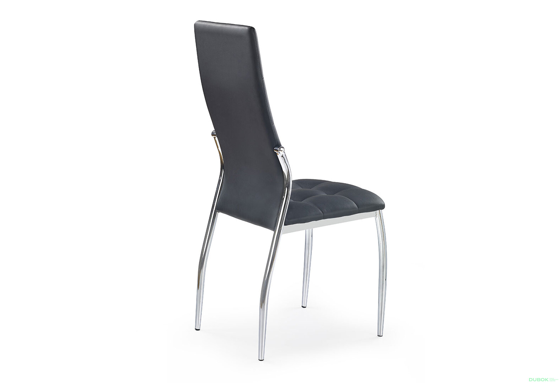 Фото 2 - Židle K209 chrom / černá ekokůže