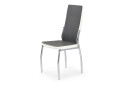 Фото 1 - Židle K210 chrom, ekokůže popel / bílý