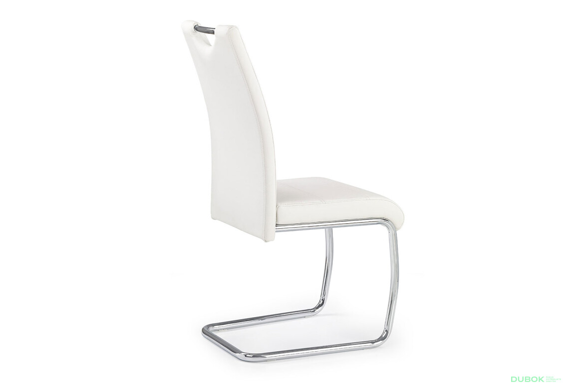 Фото 2 - Židle K211 chrom, ekokůže bílá