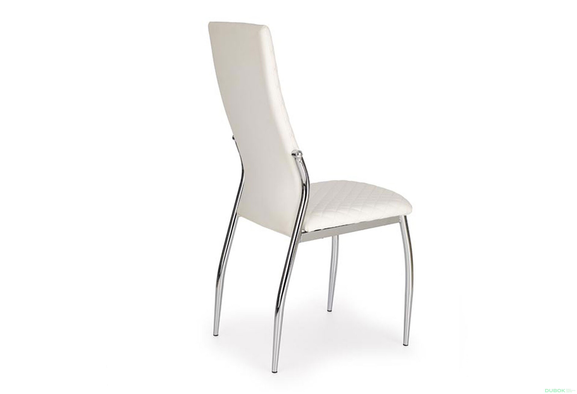 Фото 2 - Židle K238 chrom / bílá ekokůže