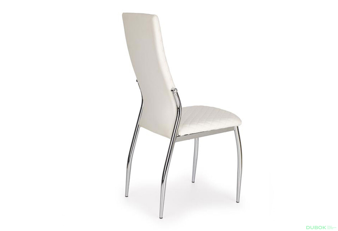 Фото 2 - Židle K238 chrom / bílá ekokůže