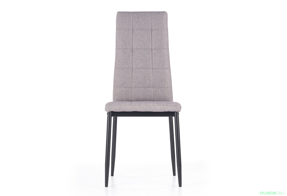 Фото 2 - Židle K292 černý kov / popelavě tkanina