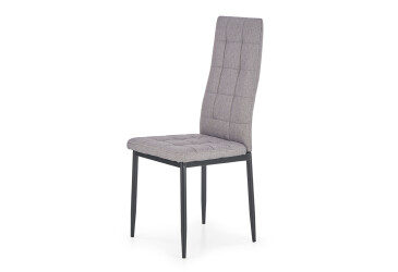 Židle K292 černý kov / popelavě tkanina