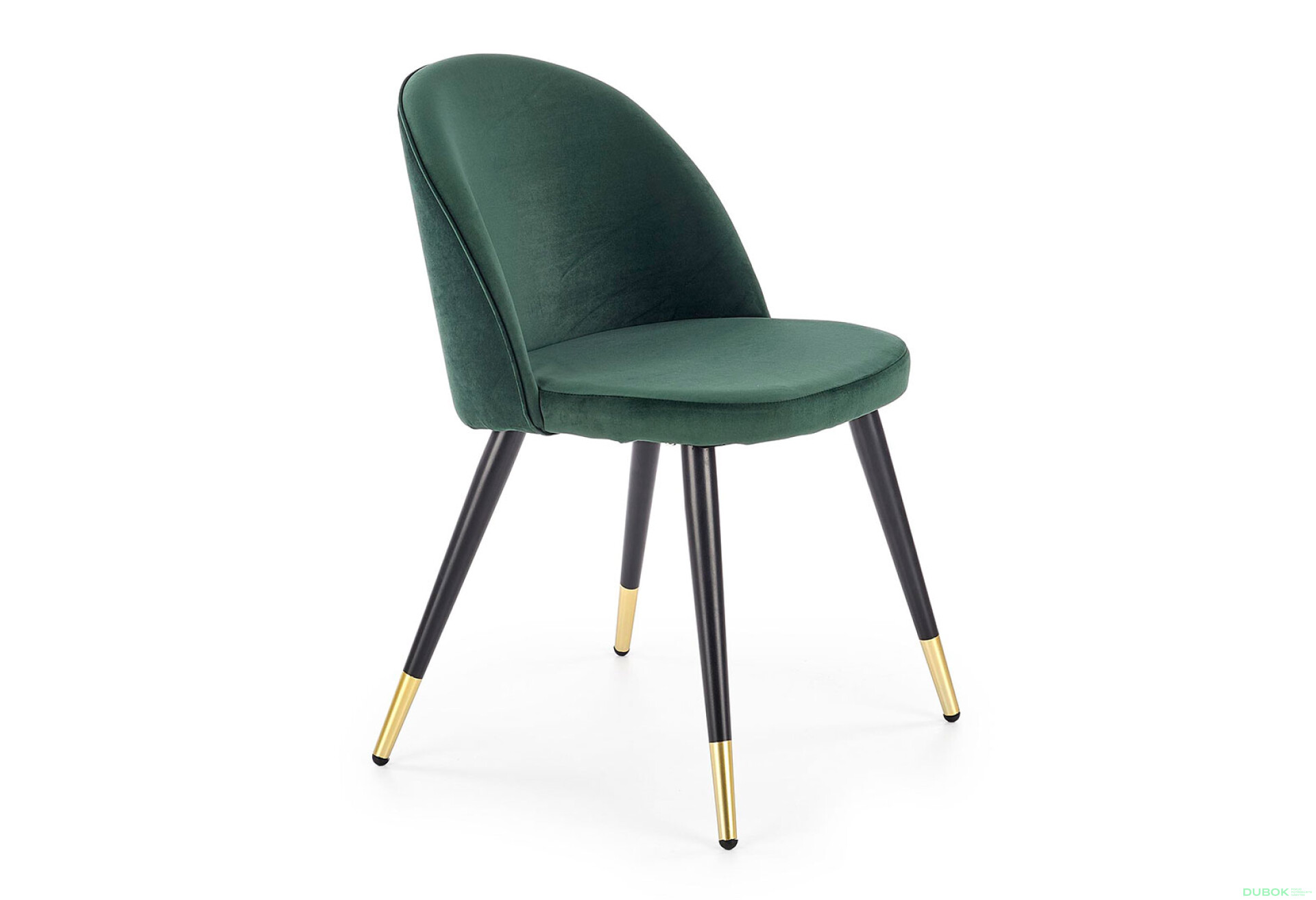Фото 2 - Židle K315 černý, zlatý kov / tmavý zelený