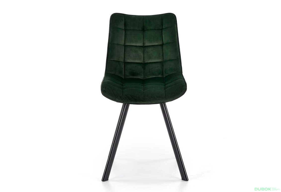 Фото 2 - Židle K332 černý kov / tmavý zelený