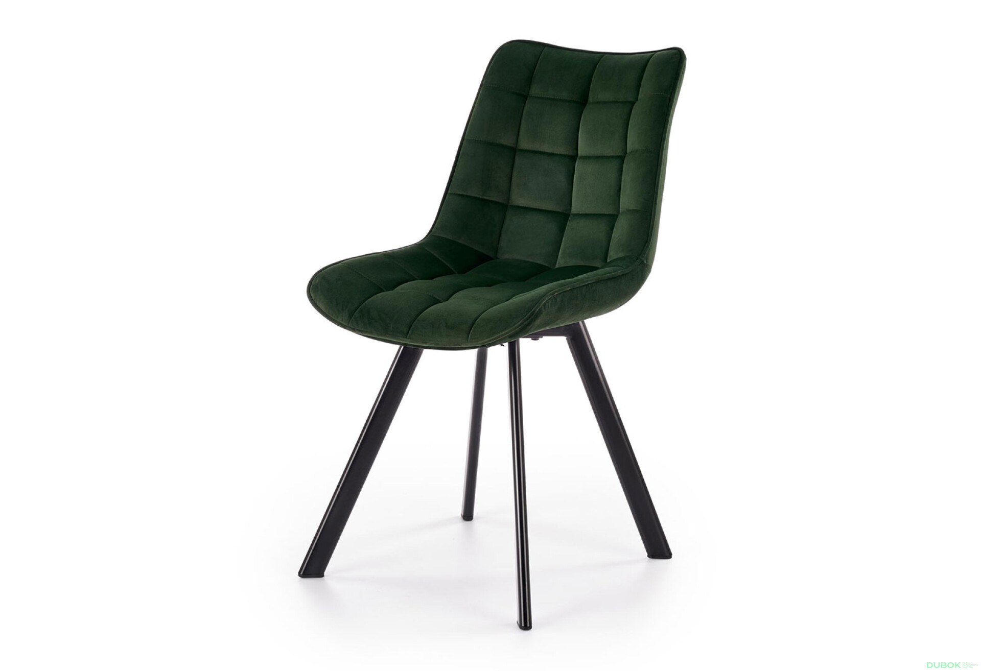 Фото 1 - Židle K332 černý kov / tmavý zelený