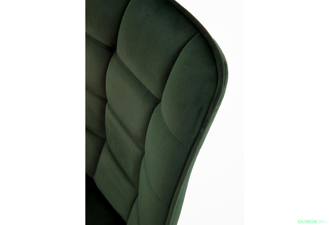 Фото 7 - Židle K332 černý kov / tmavý zelený